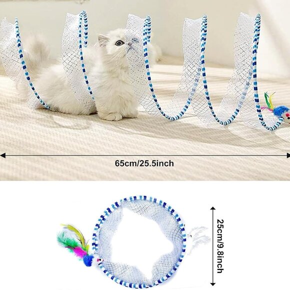 Cat Tunnel Spring Toy - Picture 2 of 8
